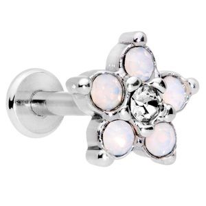 Body Candy Faux Opal Cartilage Stud